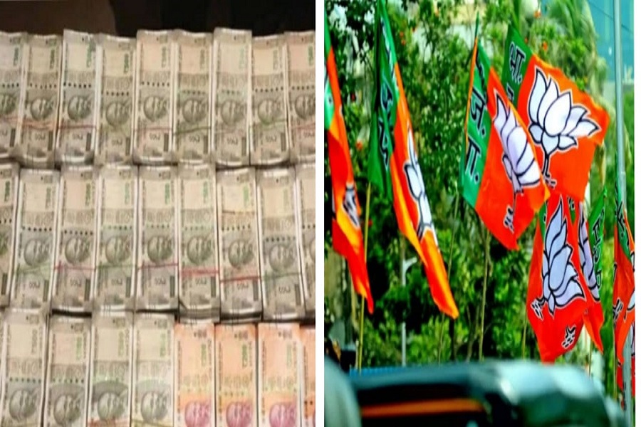 Big news: Before the election, a large amount of cash was recovered from the car of a close friend of the BJP candidate!