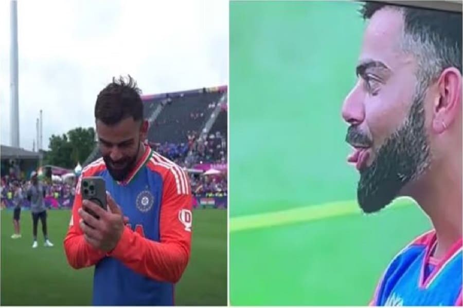 Virat shared the joy of winning the World Cup with his family on a video call
