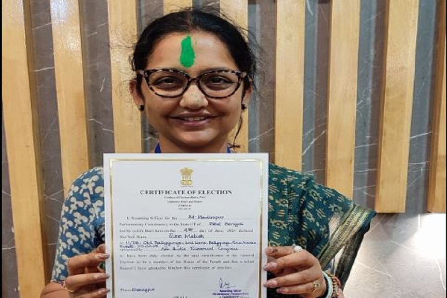 Trinamool candidate June Mallya defeated BJP in Medinipur Lok Sabha constituency