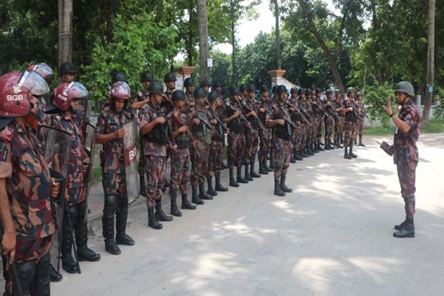 229 platoons of BGB have been deployed across the country including Dhaka to maintain law and order situation